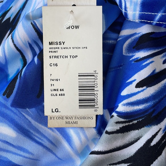 Blue Floral Stretch Top ๐ - Picture 6 of 6